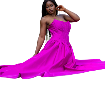 Ayana Long Solid Dress 1